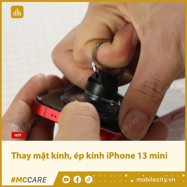 Thay mặt kính, ép kính iPhone 13 mini