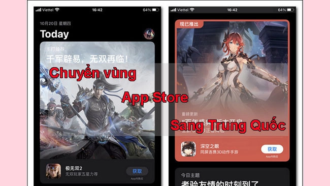Cách chuyển vùng App Store sang Trung Quốc mới nhất hiện nay