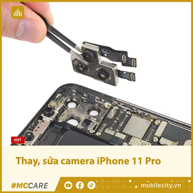 Thay, sửa Camera trước, sau iPhone 11 Pro