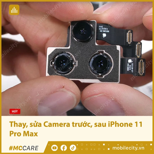 Thay, sửa Camera trước, sau iPhone 11 Pro Max