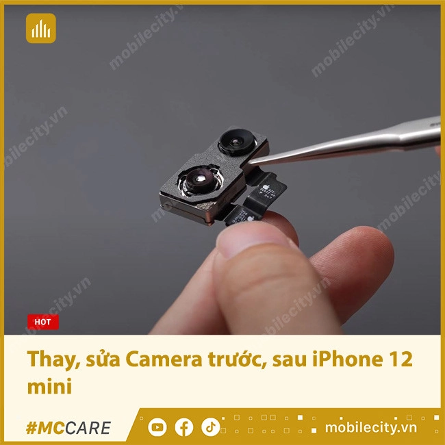 Thay, sửa Camera trước, sau iPhone 12 mini