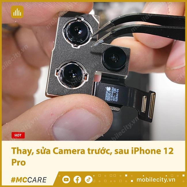 Thay, sửa Camera trước, sau iPhone 12 Pro