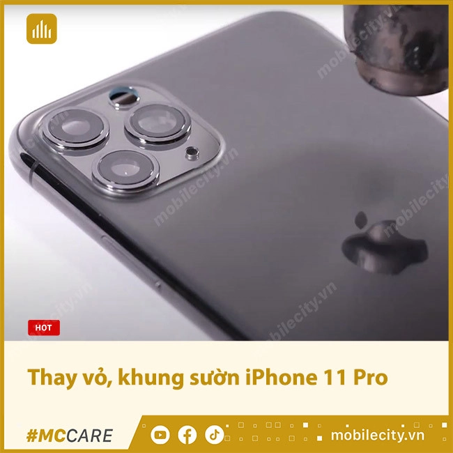 Thay vỏ, khung sườn iPhone 11 Pro