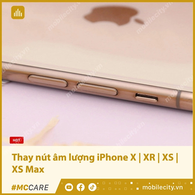 Thay nút âm lượng iPhone X | XR | XS | XS Max (Nút Volume)