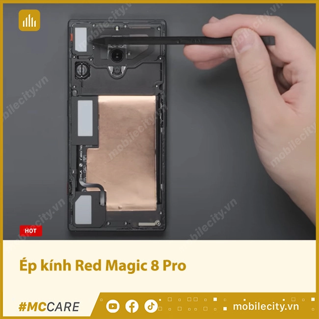 Thay mặt kính, ép kính Red Magic 8 Pro