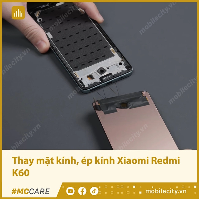 Thay mặt kính, ép kính Xiaomi Redmi K60