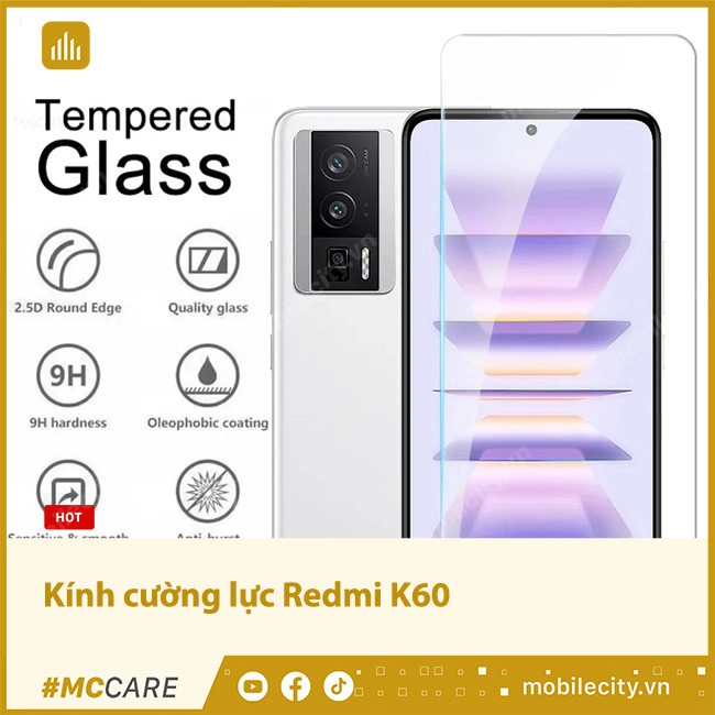 Kính cường lực Redmi K60