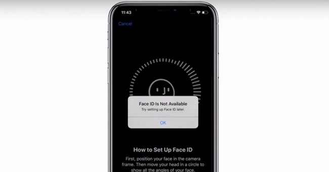 Dấu hiệu cần thay Face ID iPhone 12 mini