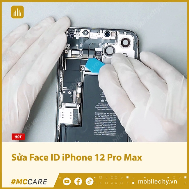 Sửa Face ID iPhone 12 Pro Max Chính hãng, GIÁ RẺ nhất thị trường