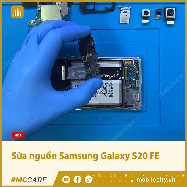 Thay IC nguồn, sửa nguồn Samsung Galaxy S20 FE