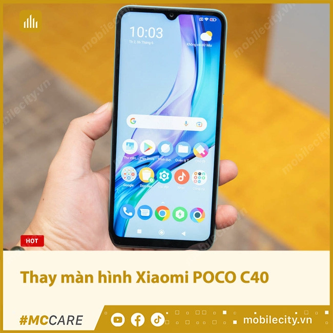 Thay màn hình Xiaomi POCO C40