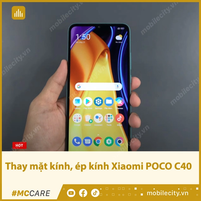 Thay mặt kính, ép kính Xiaomi POCO C40