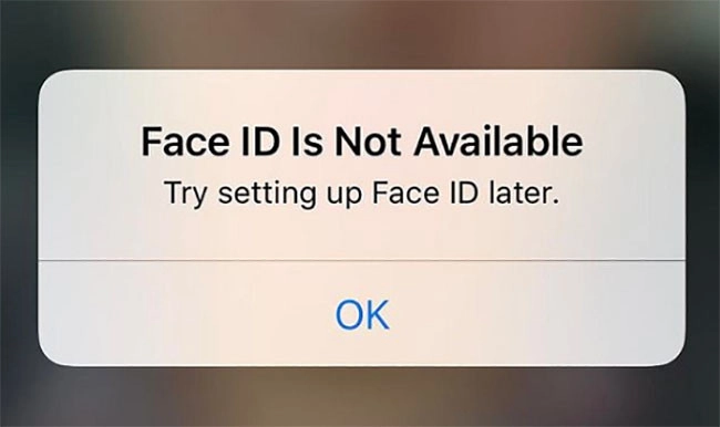 Dấu hiệu nhận biết Face ID bị lỗi, hỏng