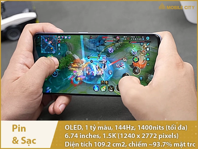 Màn hình OLED 144Hz, 1.5K siêu nét