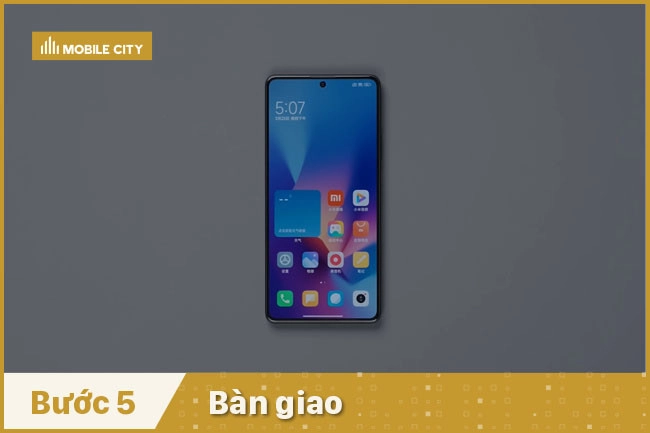 Bàn giao thiết bị cho khách hàng