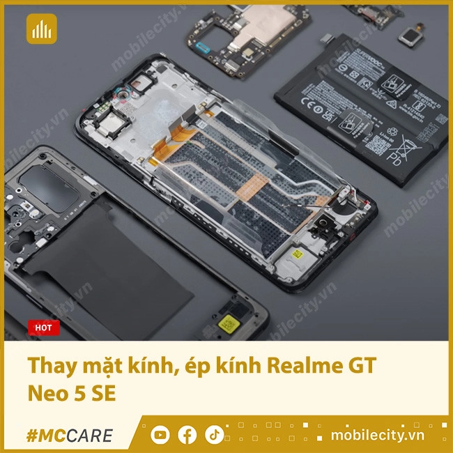 Thay mặt kính, ép kính Realme GT Neo 5 SE