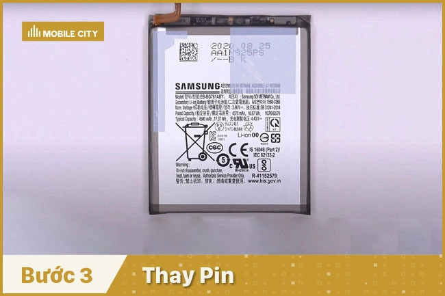 Thay Pin cho Samsung Galaxy S20 FE 