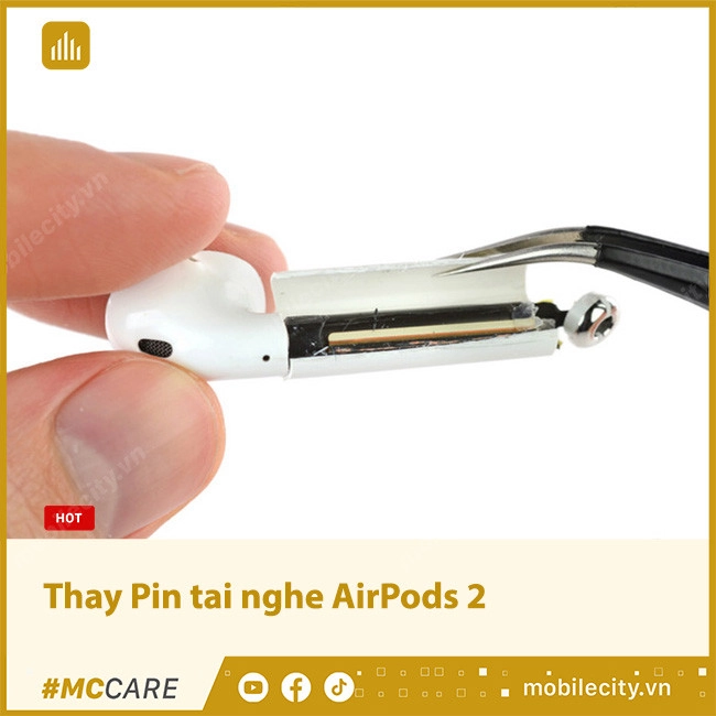 Bảng giá thay Pin tai nghe AirPods 2 Chính hãng 2024, GIÁ RẺ