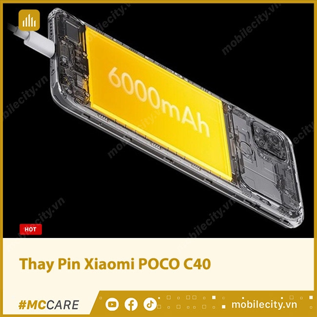 Thay Pin Xiaomi POCO C40