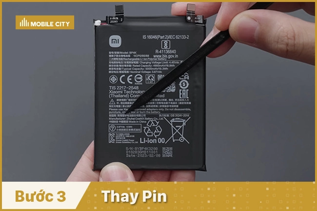 Thay Pin cho điện thoại Note 12 Turbo