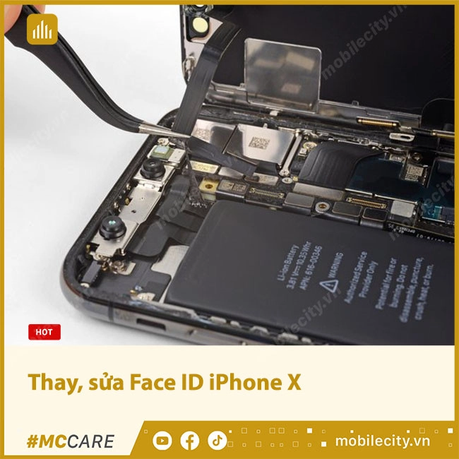 Thay, sửa Face ID iPhone X