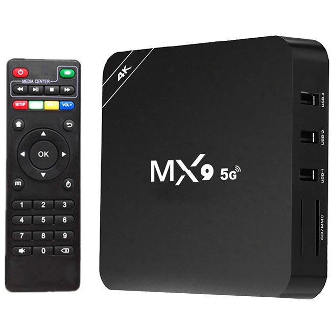 Android TV Box MX9 5G - 4K chạy hệ điều hành Android 9, 4-32GB