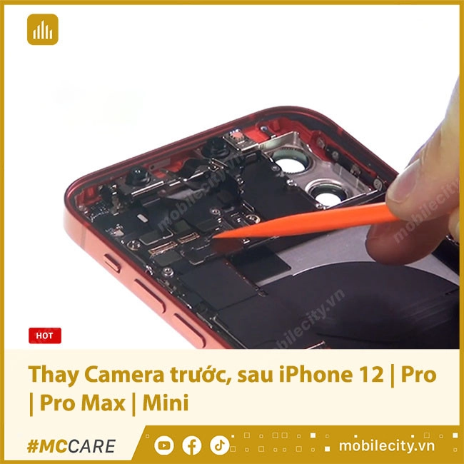 Bảng giá thay Camera trước, sau iPhone 12