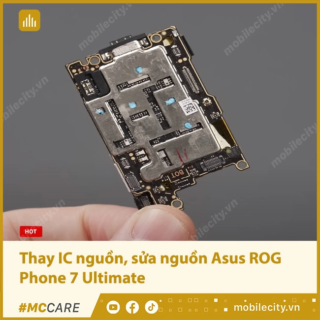 Thay IC nguồn, sửa nguồn Asus ROG Phone 7 Ultimate