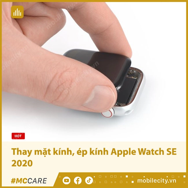 Thay mặt kính, ép kính Apple Watch SE 2020