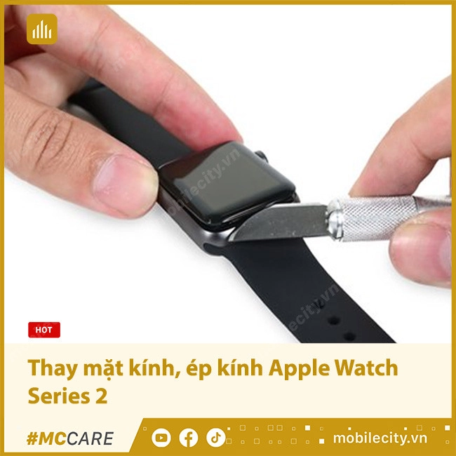 Thay mặt kính, ép kính Apple Watch Series 2