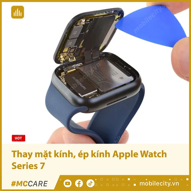 Thay mặt kính, ép kính Apple Watch Series 7