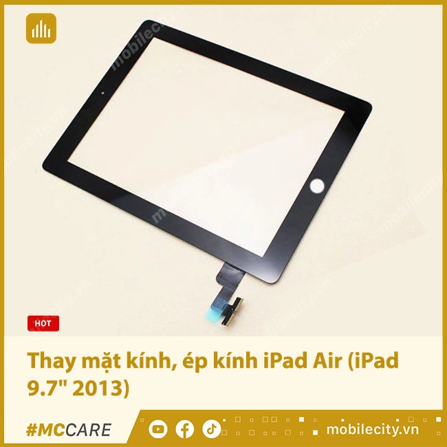 Thay Mặt Kính, Ép Kính Ipad Air (Ipad 9.7