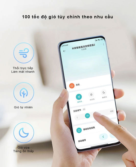 đánh Giá Quạt Tích điện Xiaomi danh-gia-quat-tich-dien-xiaomi-mijia-dc-inverter-gen-2-100-toc-do-gio-tuy-chinh15