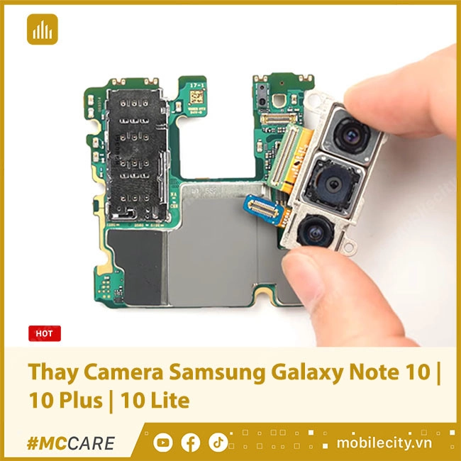 Thay, sửa camera trước, sau Samsung Galaxy Note 10 | 10 Plus | 10 Lite