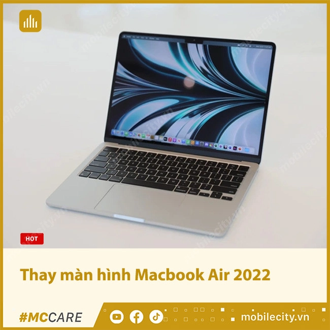 Thay màn hình Macbook Air 2022