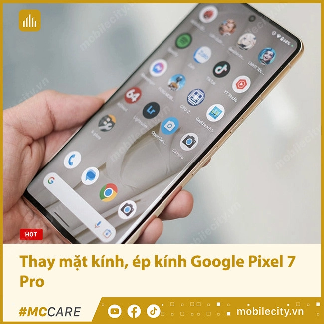 Thay mặt kính, ép kính Google Pixel 7 Pro