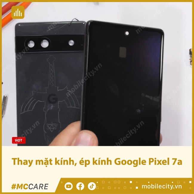 Thay mặt kính, ép kính Google Pixel 7a