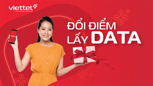 Bạn có thể sử dụng điểm Viettel Plus để đổi  lưu lượng data