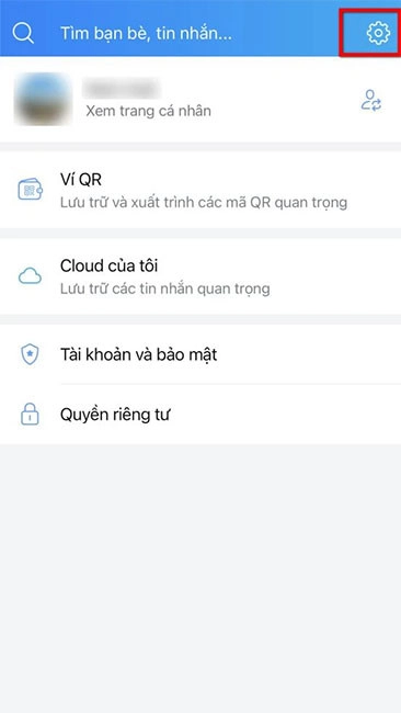 Sau đó vào Cài đặt