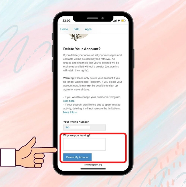 cach-xoa-tai-khoan-telegram-nhap-ly-do-muon-xoa-tai-khoan-va-bam-delete-my-account