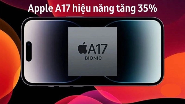 Chip Apple A17 Bionic tiến trình 3nm