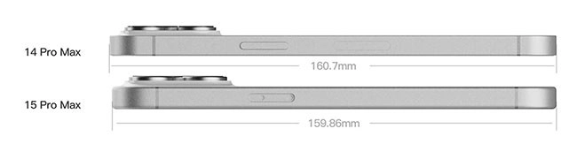 sản phẩm này sẽ có kích thước và trọng lượng nhẹ hơn tiền nhiệm là iPhone 14 Pro Max