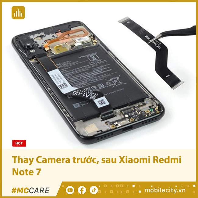 Thay Camera Xiaomi Redmi Note 7 Chính hãng, giá rẻ tại Hà Nội, Đà Nẵng, Tp.HCM