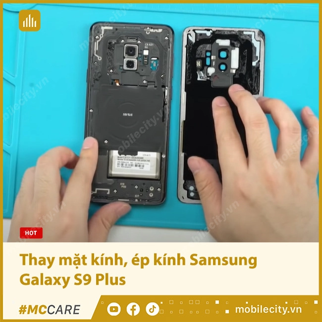 Thay mặt kính, ép kính Samsung Galaxy S9 Plus