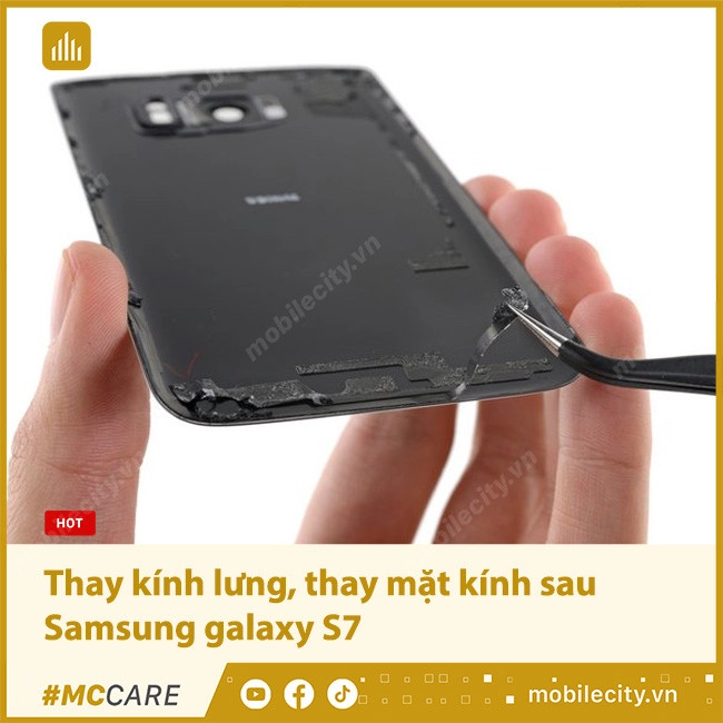 Thay kính lưng, thay mặt kính sau Samsung Galaxy S7