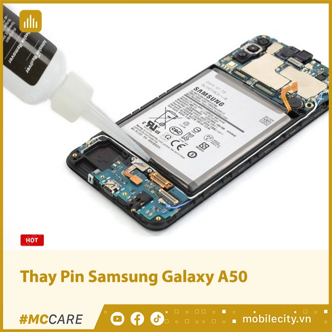 Thay pin Samsung Galaxy A50