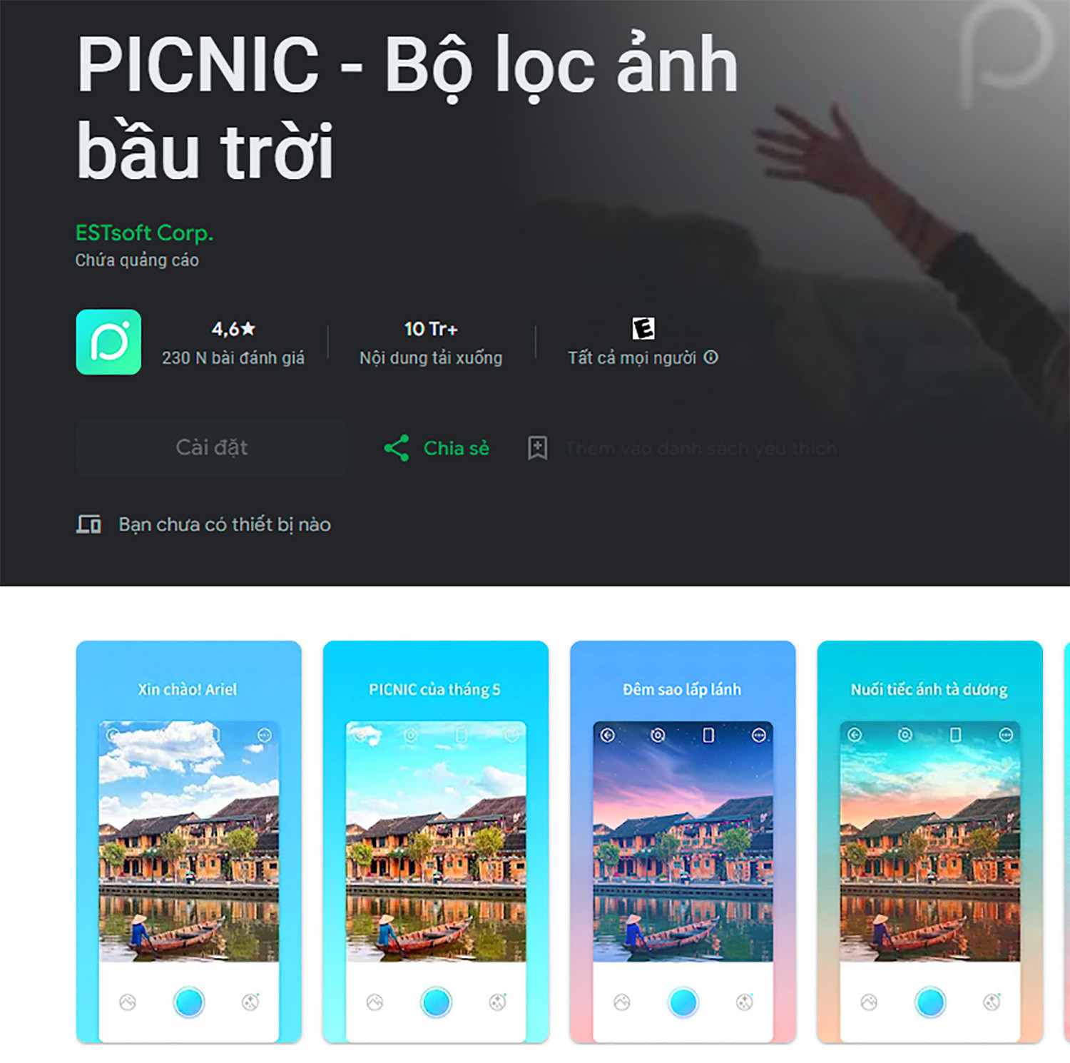 Với Picnic bạn sẽ có những bức ảnh ngoại cảnh đẹp nhất