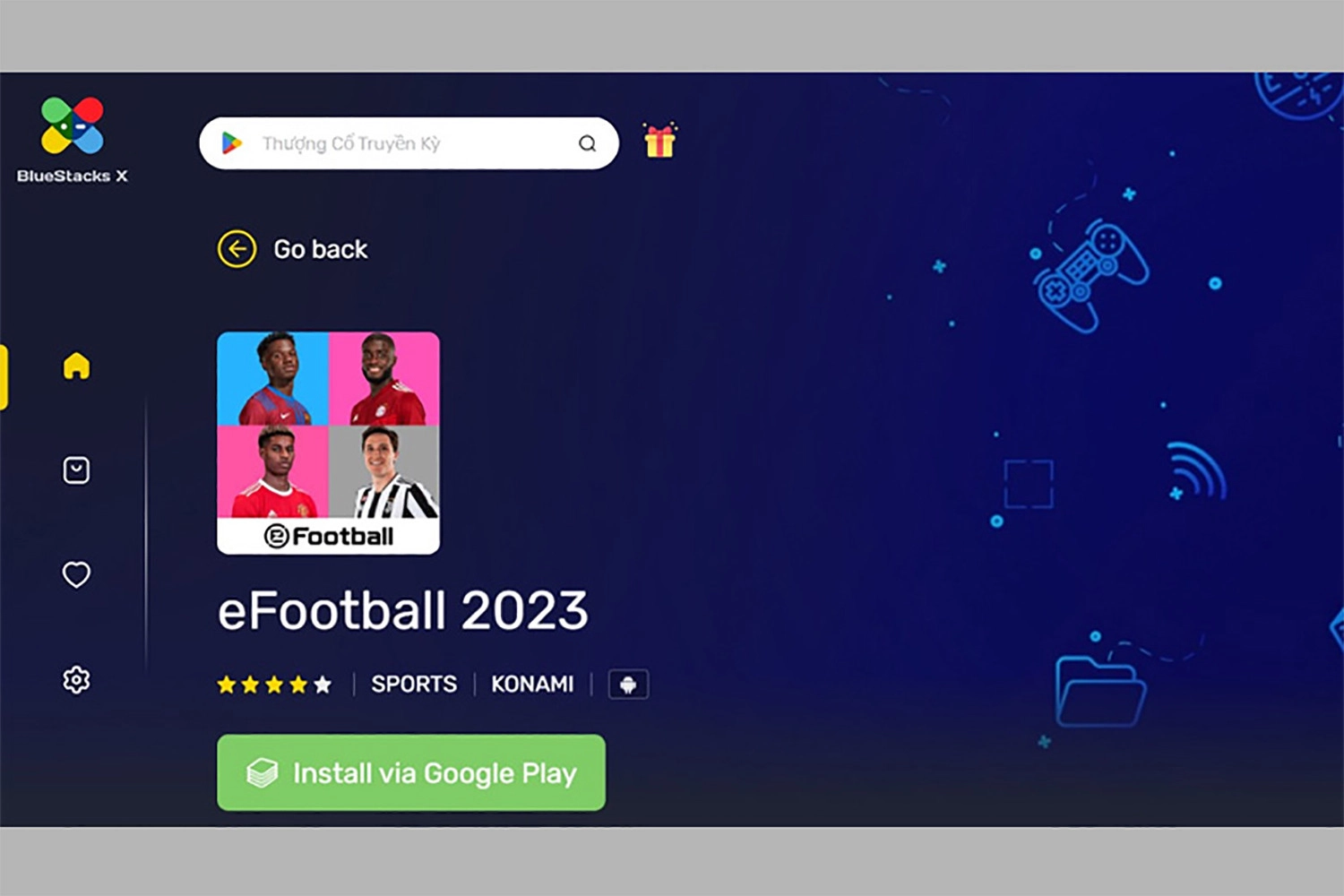 Bạn tìm kiếm và tải game eFootball 2023 về