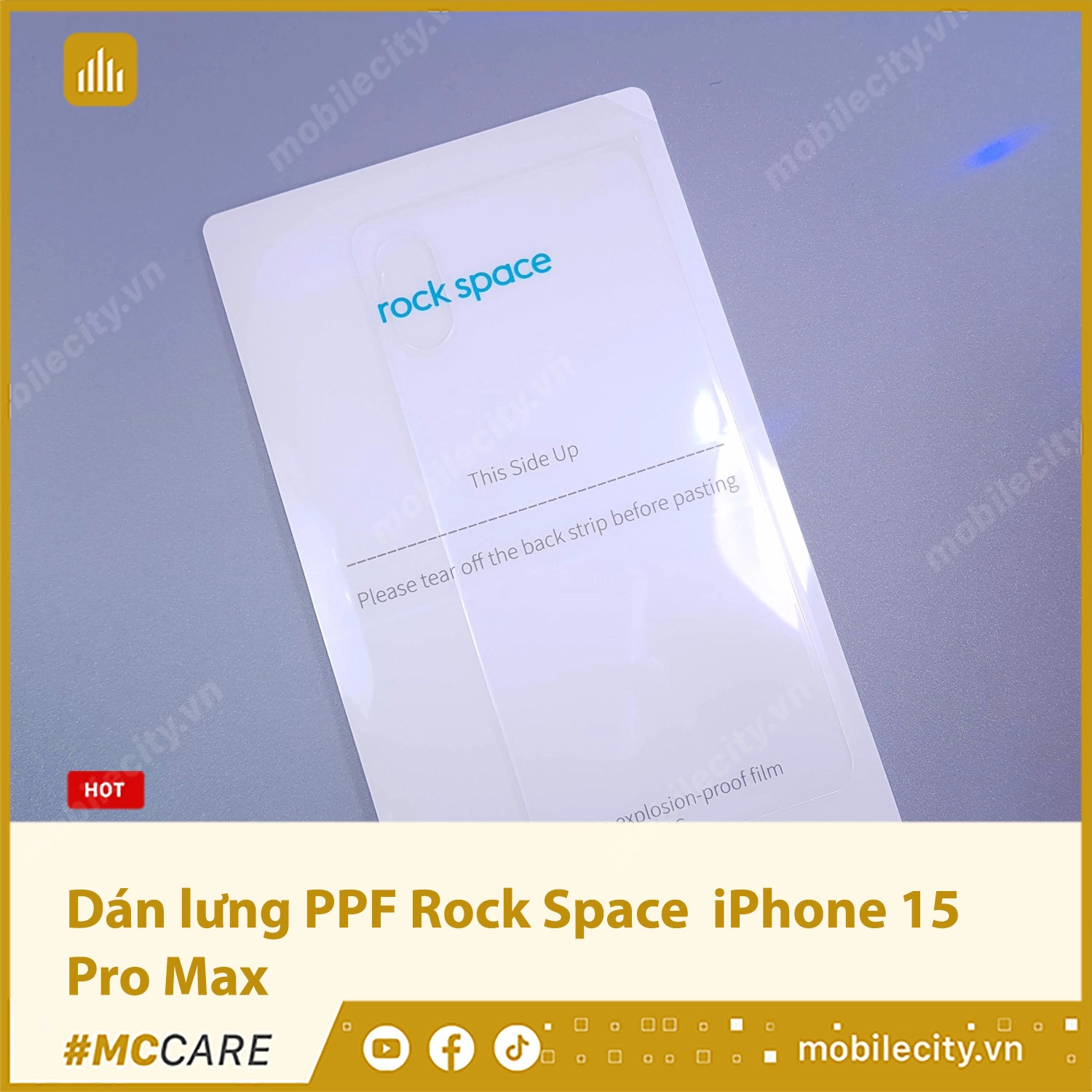 Dán lưng PPF Rock Space iPhone 15 Pro Max