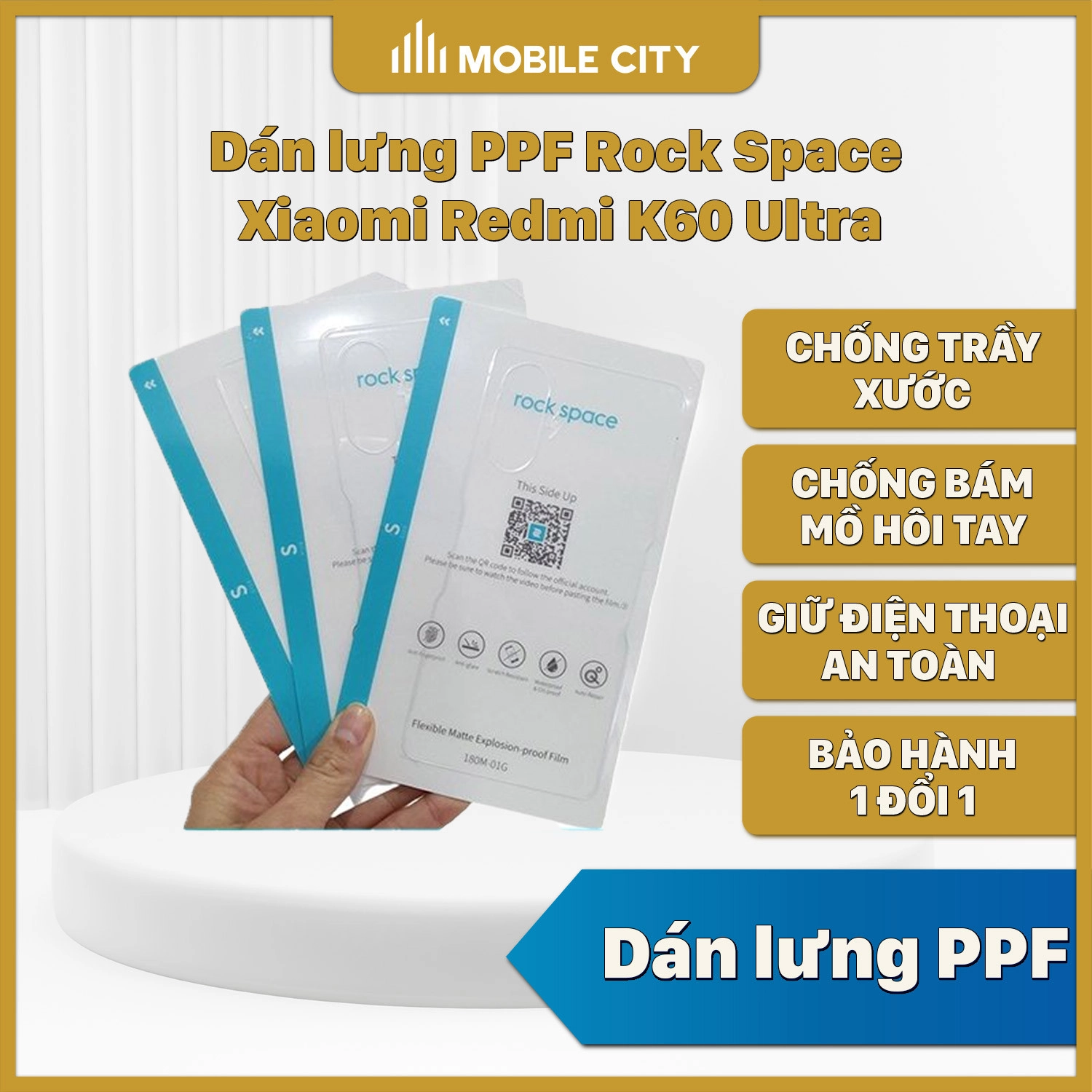 Dán lưng PPF Rock Space Xiaomi Redmi K60 Ultra